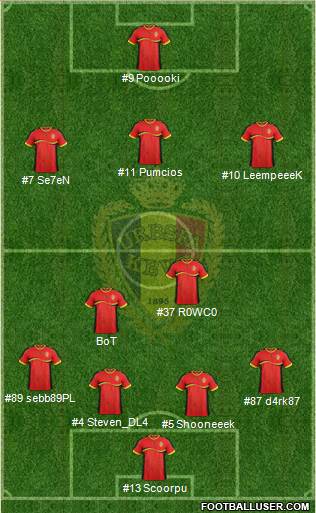 Belgium Formation 2014