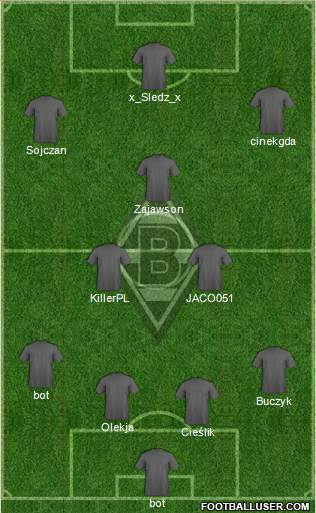 Borussia Mönchengladbach Formation 2014