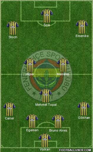 Fenerbahçe SK Formation 2014