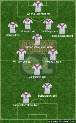 Olympique Lyonnais Formation 2014