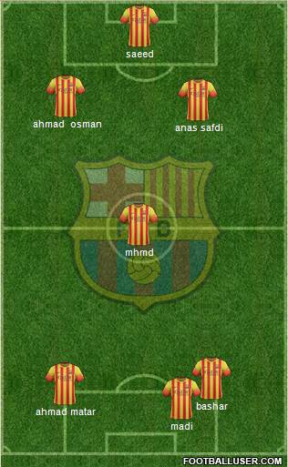 F.C. Barcelona Formation 2014