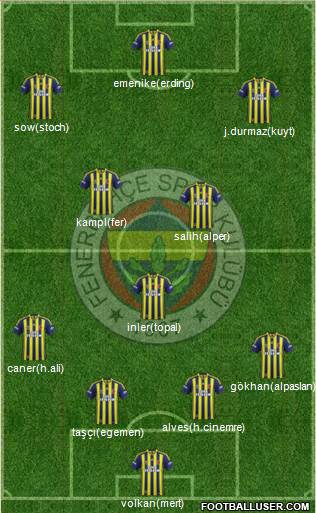 Fenerbahçe SK Formation 2014