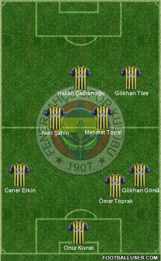 Fenerbahçe SK Formation 2014