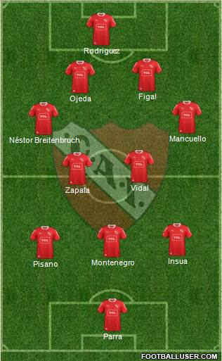 Independiente Formation 2014