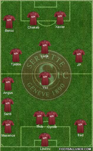 Servette de Genève Football Formation 2014