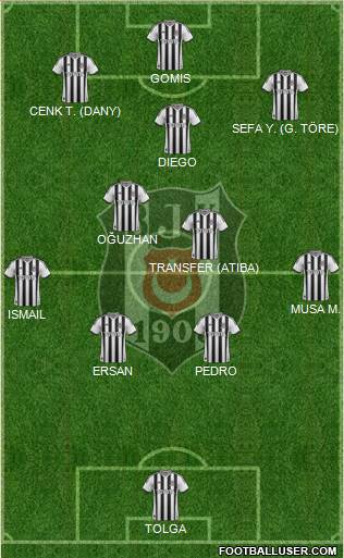 Besiktas JK Formation 2014