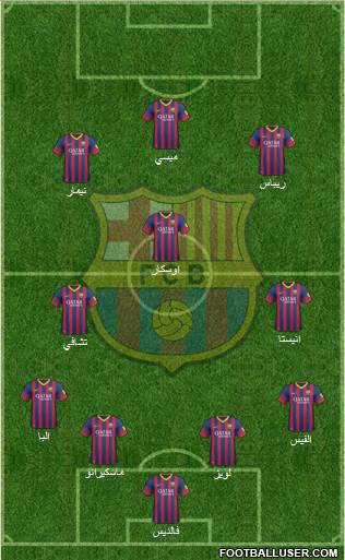 F.C. Barcelona Formation 2014