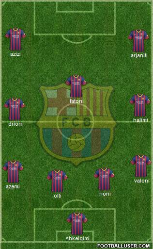 F.C. Barcelona Formation 2014