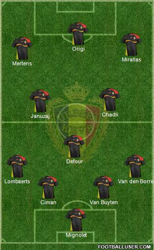 Belgium Formation 2014