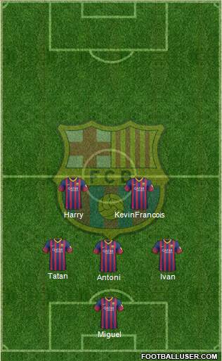 F.C. Barcelona Formation 2014