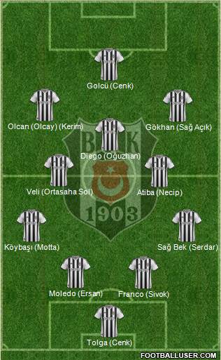 Besiktas JK Formation 2014
