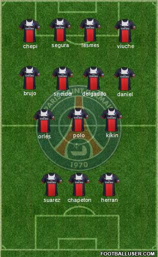 Paris Saint-Germain Formation 2014