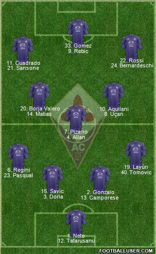 Fiorentina Formation 2014