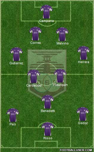 Defensor Sporting Club Formation 2014