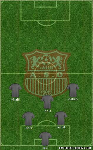 Amel Saad Olympic Chlef football formation