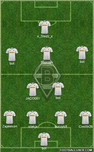 Borussia Mönchengladbach Formation 2014