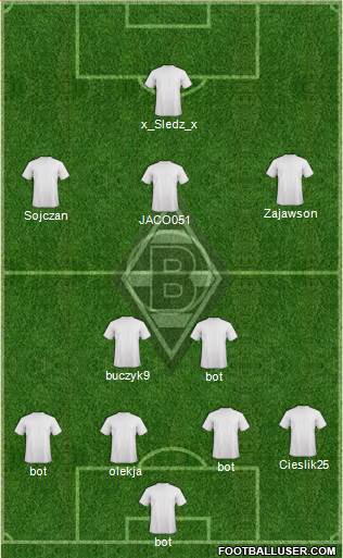 Borussia Mönchengladbach Formation 2014