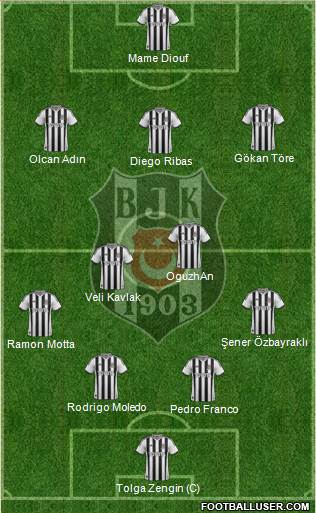 Besiktas JK Formation 2014