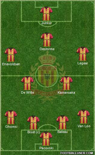 Yellow Red KV Mechelen Formation 2014