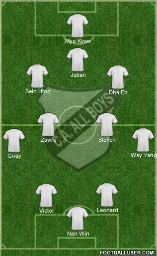 All Boys Formation 2014