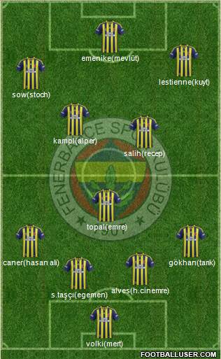 Fenerbahçe SK Formation 2014