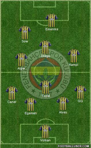 Fenerbahçe SK Formation 2014
