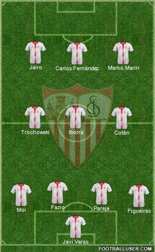 Sevilla F.C., S.A.D. Formation 2014