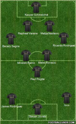 Manchester City Formation 2014