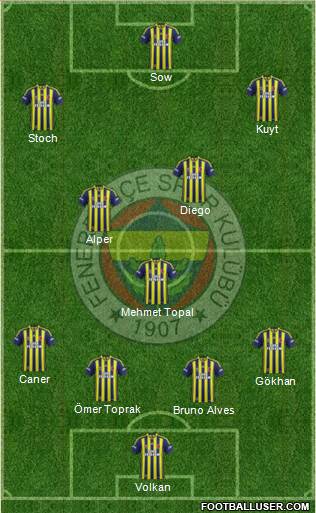Fenerbahçe SK Formation 2014
