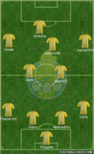 Al-Gharrafa Sports Club Formation 2014