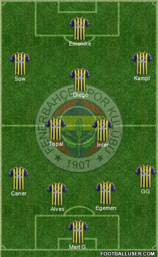 Fenerbahçe SK Formation 2014