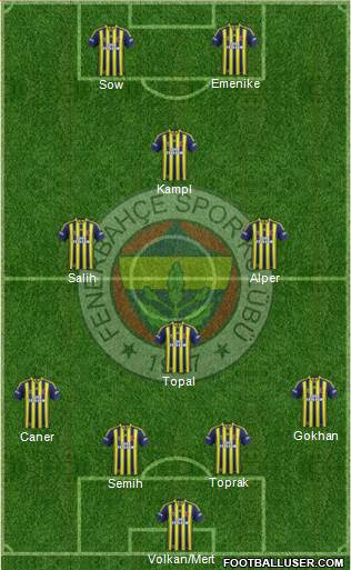 Fenerbahçe SK Formation 2014