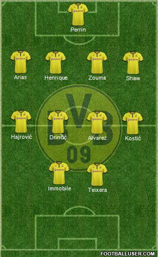 Borussia Dortmund Formation 2014