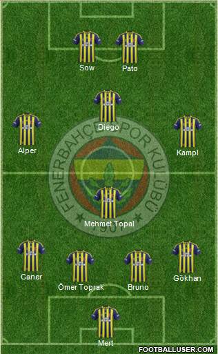 Fenerbahçe SK Formation 2014