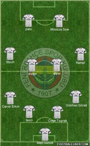 Fenerbahçe SK Formation 2014