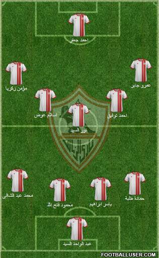 Zamalek Sporting Club Formation 2014