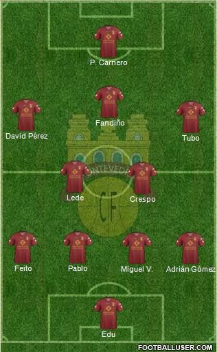 Pontevedra C.F. Formation 2014