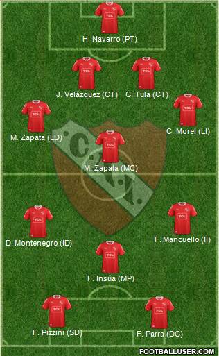 Independiente Formation 2014