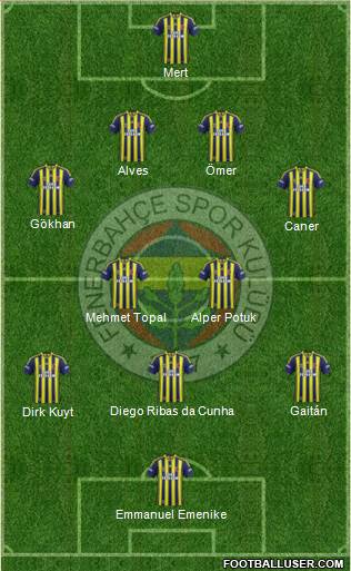 Fenerbahçe SK Formation 2014