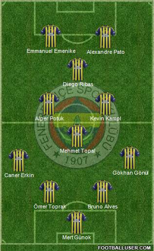 Fenerbahçe SK Formation 2014