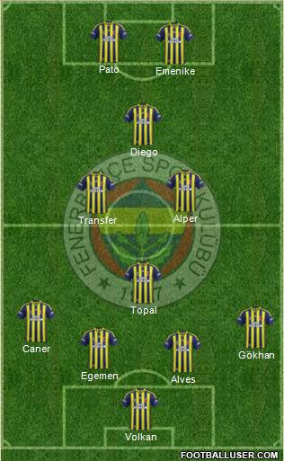 Fenerbahçe SK Formation 2014