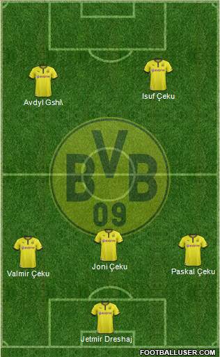 Borussia Dortmund Formation 2014