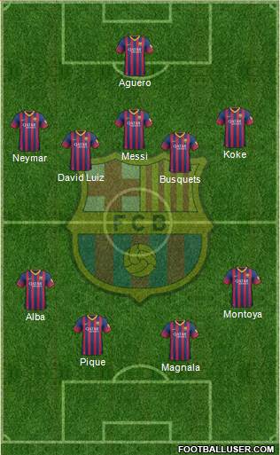 F.C. Barcelona Formation 2014