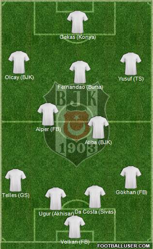 Besiktas JK Formation 2014