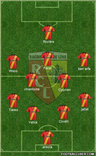 Racing Club de Lens Formation 2014