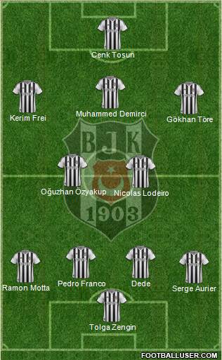 Besiktas JK Formation 2014