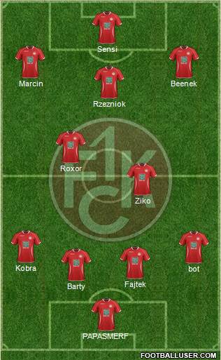 1.FC Kaiserslautern Formation 2014