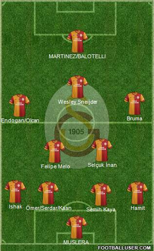Galatasaray SK Formation 2014