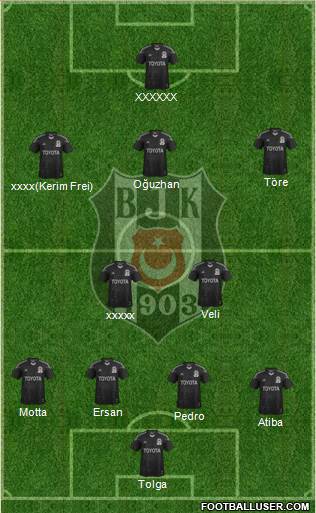 Besiktas JK Formation 2014