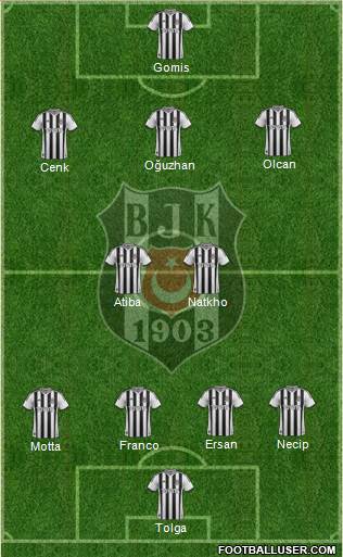 Besiktas JK Formation 2014